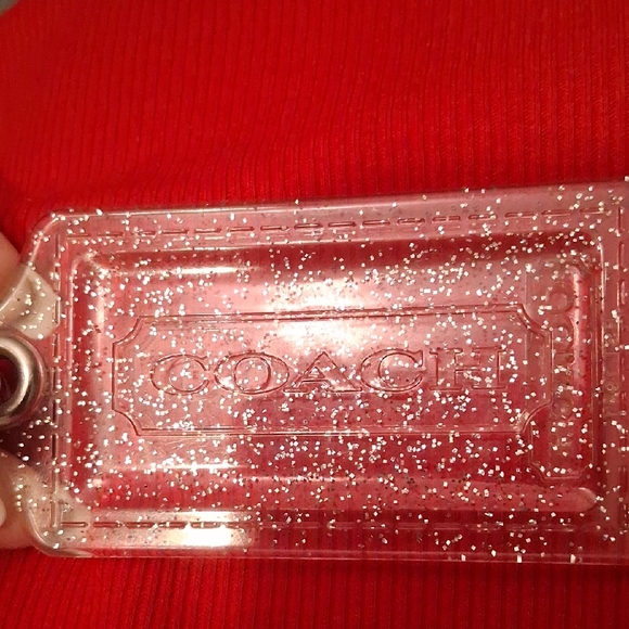 COACH Clear Glitter with Silver Sparkle Hang Tag . Firm Price - Picture 4 of 7